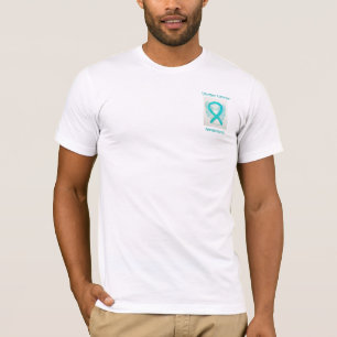 Uteriene kankerbewustwording Ribbon Angel - Aangep T-shirt