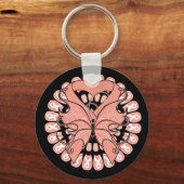 Uteriene kankervlindercirkel van linten sleutelhanger (Voorkant)