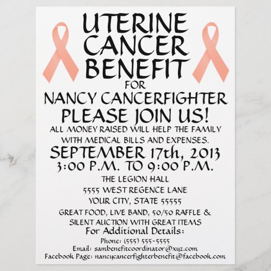 Uterine Cancer Benefit Flyer (Voorkant)