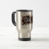 Uterine Cancer Hope Garden Ribbon Reisbeker (Voorkant links)