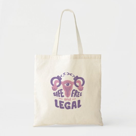 Uterus Abortion Quote Tote Bag (Voorkant)