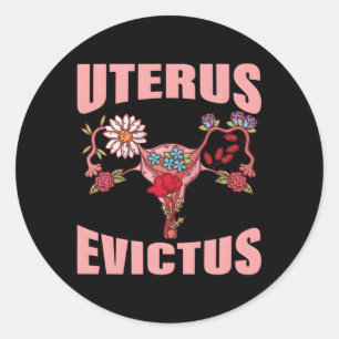 Uterus Anatomie Uterus Evictus Uterus Verwijdering Ronde Sticker