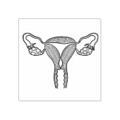 Uterus Birth Rubberstempel (Afrduk)