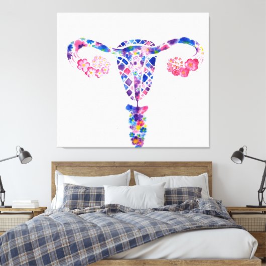 Uterus Canvas Afdruk (Insitu (Slaapkamer))