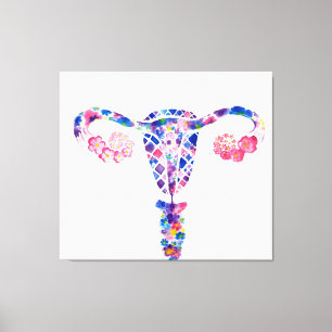 Uterus Canvas Afdruk