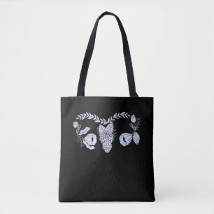 Uterus chirurgie Vrouw Floral Hysterectomie Tote Bag