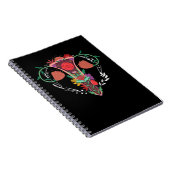 Uterus Flower Women Rights Feminism Pro-Choice Notitieboek (Rechterzijde)