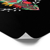 Uterus Flower Women Rights Feminism Pro-Choice Poster (Hoek)