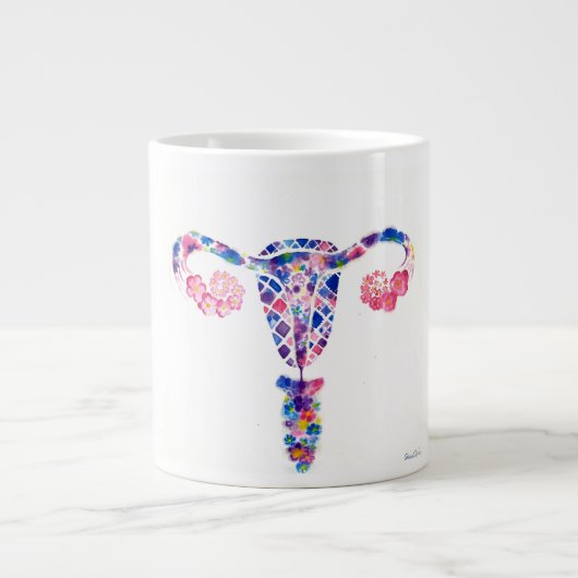 Uterus Grote Koffiekop (Voorkant)