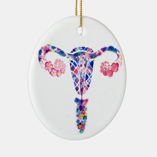 Uterus Keramisch Ornament (Rechts)
