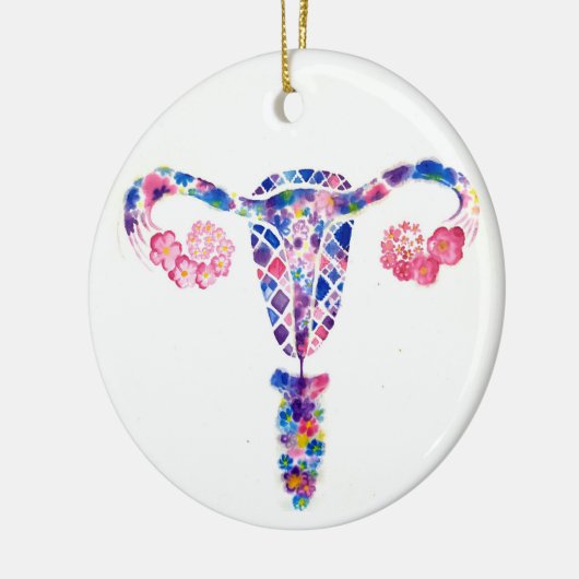Uterus Keramisch Ornament (Links)