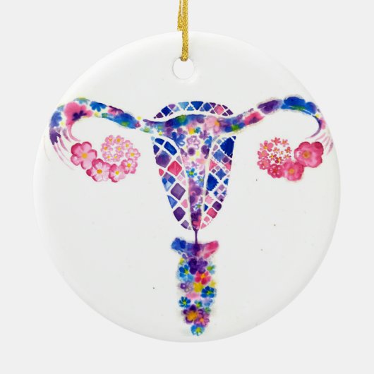 Uterus Keramisch Ornament (Achterkant)