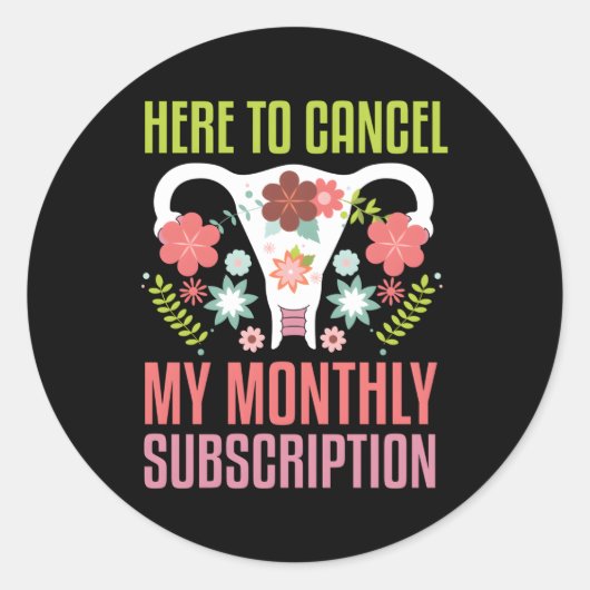 Uterus Removal Surgery Support Hysterectomie Survi Ronde Sticker (Voorkant)