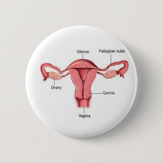 Uterus Ronde Button 5,7 Cm (Voorkant)