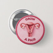 Uterus Ronde Button 5,7 Cm (Voorkant /achterkant)