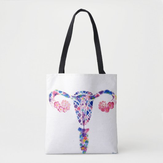 Uterus Tote Bag (Voorkant)