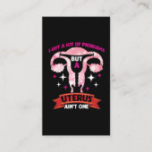 Uterus Verwijdering Hysterectomie Chirurgische ing Visitekaartje (Voorkant)