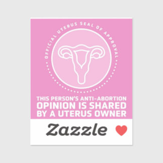 Uterusafsluiting van goedkeuring sticker