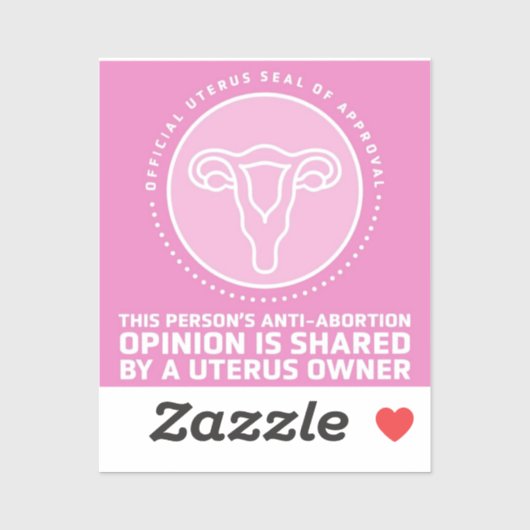 Uterusafsluiting van goedkeuring sticker (Vel)