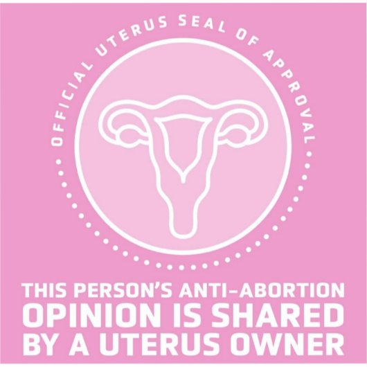 Uterusafsluiting van goedkeuring sticker (Voorkant)
