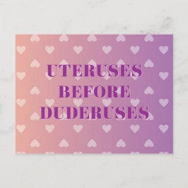 Uteruses Heart Ombre Briefkaart