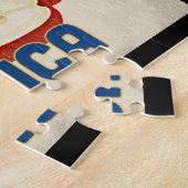 Utica New York Apple - Vintage Travel Legpuzzel (Zijkant)