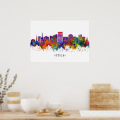 Utica New York Skyline Poster (Keuken)