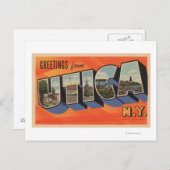 Utica, New YorkLarge Letter ScenesUtica, NY Briefkaart (Voorkant / Achterkant)