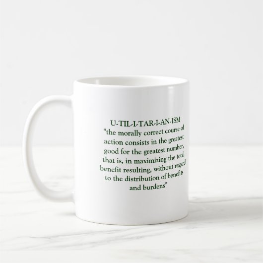 Utilitarian Philosophy Koffiemok (Links)