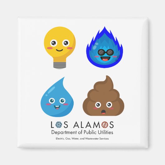 Utility Mascot Magnet (Voorkant)