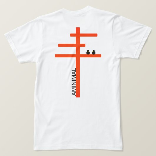 Utility Pole Love T-shirt (Design achterkant)