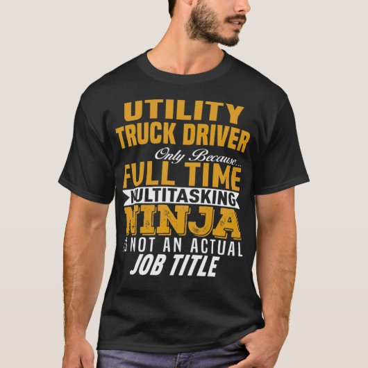 Utility Truck Driver coole freestyle T-shirt (Voorkant)