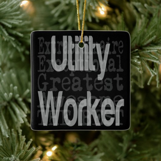 Utility Worker Extraordinaire Keramisch Ornament (Boom)