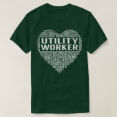 Utility Worker Hart T-shirt (Design voorkant)