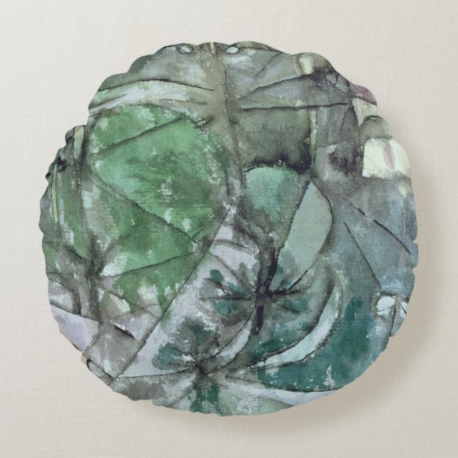 Utitlity Poles, 1913 Rond Kussen (Voorkant)