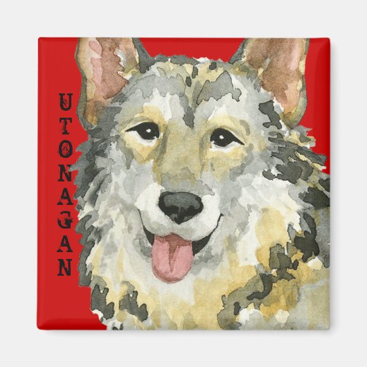 Utonagan-kleurenblok Magneet (Voorkant)