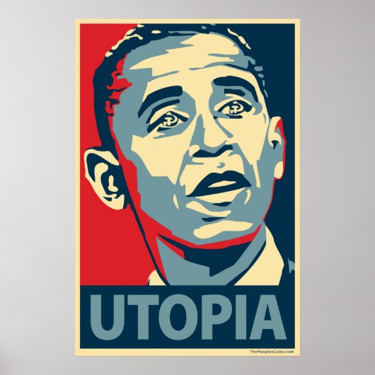 Utopia - Obama parody poster (Voorkant)