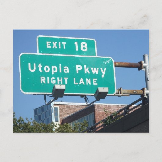 Utopia Pkwy Briefkaart (Voorkant)