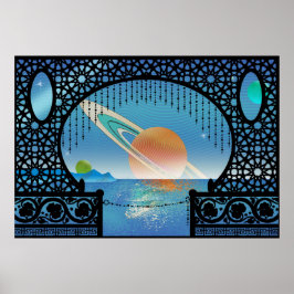 Utopia Plenisha Bungalow ~ Interplanetair reizen Poster