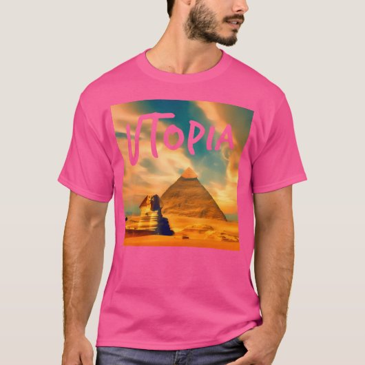 Utopia Rap Trap Hip Hop Muziek T-shirt (Voorkant)