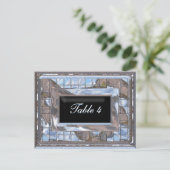 Utopia Table Number Card Briefkaart (Staand voorkant)