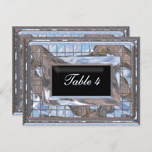 Utopia Table Number Card Briefkaart (Voorkant / Achterkant)