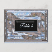 Utopia Table Number Card Briefkaart (Achterkant)