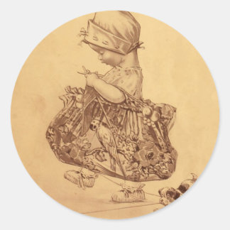 Utopia Yarn Ronde Sticker