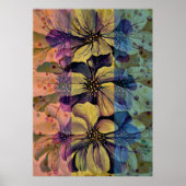 Utopian Delphinium Flowers Poster (Voorkant)