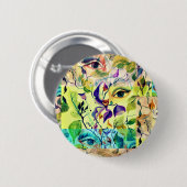 Utopian Psychedelic Surreal Eyes Design Ronde Button 5,7 Cm (Voorkant /achterkant)
