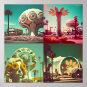 Utopian Tomorrows (met tekentafel Logo) Poster (Voorkant)