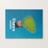 Utøya Noorwegen reisposter Legpuzzel (Horizontaal)