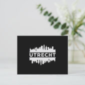 Utrecht City Cityscape Skyline Trip Funny Gift Briefkaart (Staand voorkant)