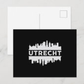 Utrecht City Cityscape Skyline Trip Funny Gift Briefkaart (Voorkant / Achterkant)